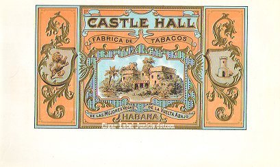 Castle Hall inner cigar label
