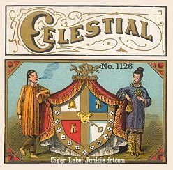 Celestial out- cigar box label