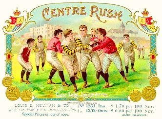 Centre Rush cigar box label