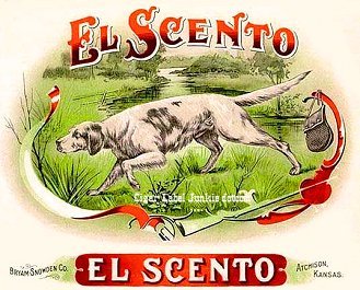 El Scento- cigar box label