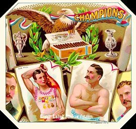 Champions- cigar box label