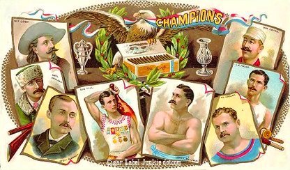Champions cigar box label