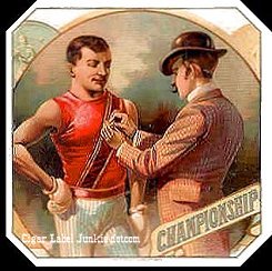 Championship cigar box label