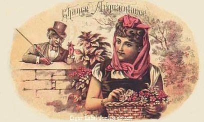 Chance Acquantance cigar box label