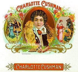 Charlotte Cushman cigar box label
