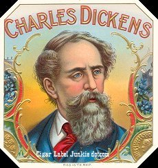 Chas Dickens cigar box label