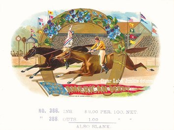 Am Derby- cigar box label
