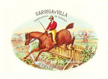 Garriga Y Villa- cigar box label