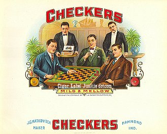 Checkers-inner cigar label