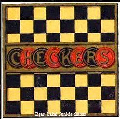 Checkers- cigar box label