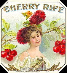 Cherry Ripe cigar box label