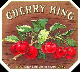 Cherry King cigar box label