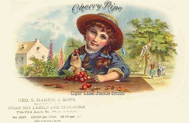 Cherry Ripe- cigar box label