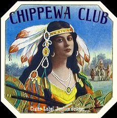 Chippewa Club cigar box label