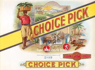 Choice Pick inner cigar label