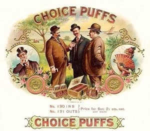 Choice Puffs cigar label