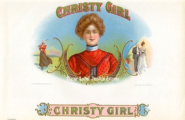 Christy Girl inner cigar label