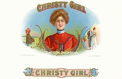 Christy Girl- cigar box label