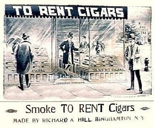 To Rent- cigar box label