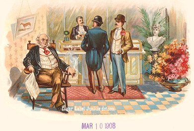 Smokers Corner- cigar box label