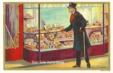 Cigar Store-cigar box label