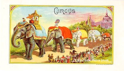 Circus- cigar box label