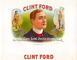 Clint Ford cigar box label