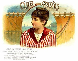 Club Colors cigar box label