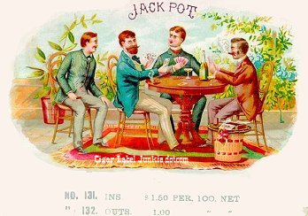 Jack Pot- cigar box label