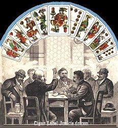 Card Game- cigar box label
