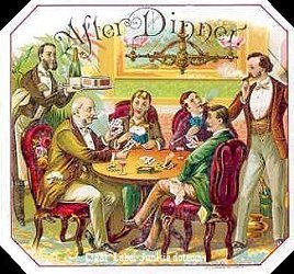 After Dinner- cigar box label