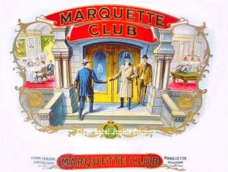Marquette- cigar box label