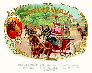 Driveway- cigar box label