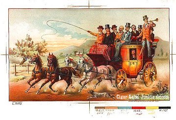 Coach- cigar box label