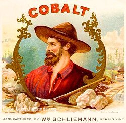 Cobalt cigar box label
