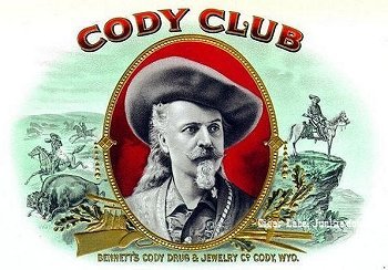 Cody Club cigar box label