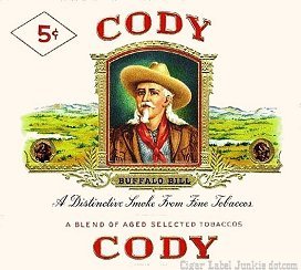 Cody cigar box label