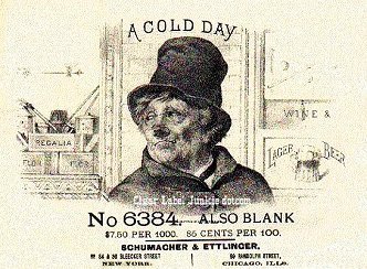 Cold Day cigar box label