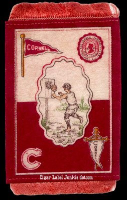 Cornell Basketball Felt- cigar box label