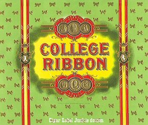 College Ribbon inner cigar label
