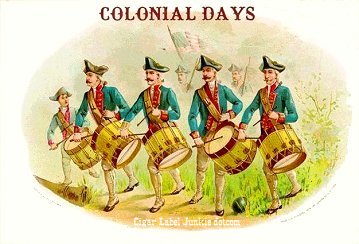 Colonial Days cigar box label