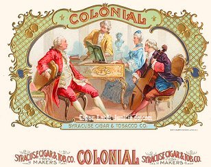 Colonial cigar box label
