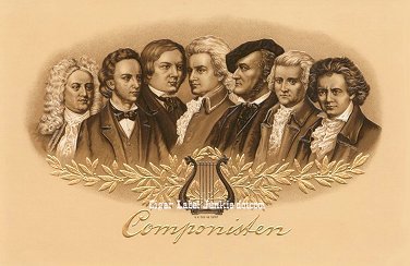 the arts - music/general theme cigar label
