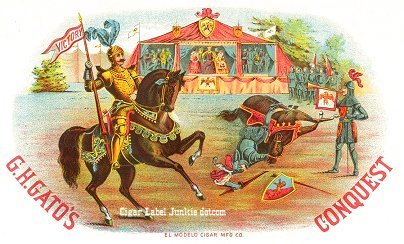 Conquest-cigar box label