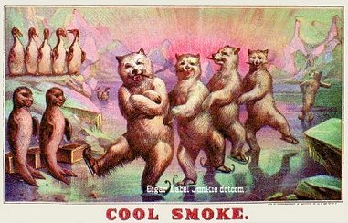 Cool Smoke- cigar box label