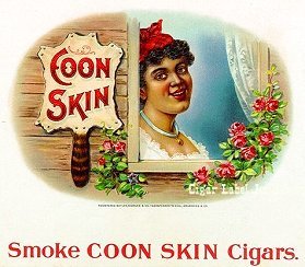 Coon Skin cigar label