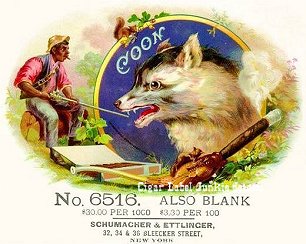 Coon cigar label