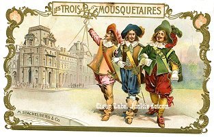 Le Trois Mousquetaires cigar box label