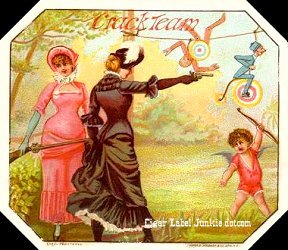 Crack Team- cigar box label