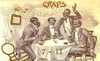 Craps cigar box label